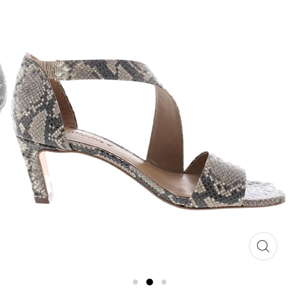 VGUC Bernardo Camille Heels in Snakeprint Block Heels - Picture 9 of 11